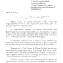 Lettera al Cardinale Vallini - Lettera alla Città - Giubileo st-1