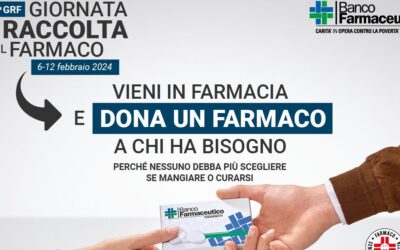 24ª GRF- Giornata di Raccolta del Farmaco organizzata dal Banco Farmaceutico – Sabato 10 febbraio 2024