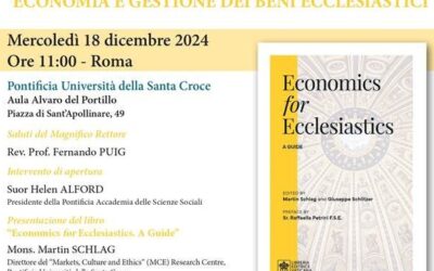 Convegno “Economia e Gestione dei Beni Ecclesiastici” – Mercoledì 18 dicembre 2024