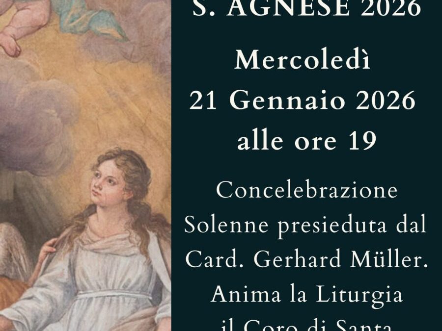 Festa di Sant’Agnese – Mercoledì 21 gennaio 2026