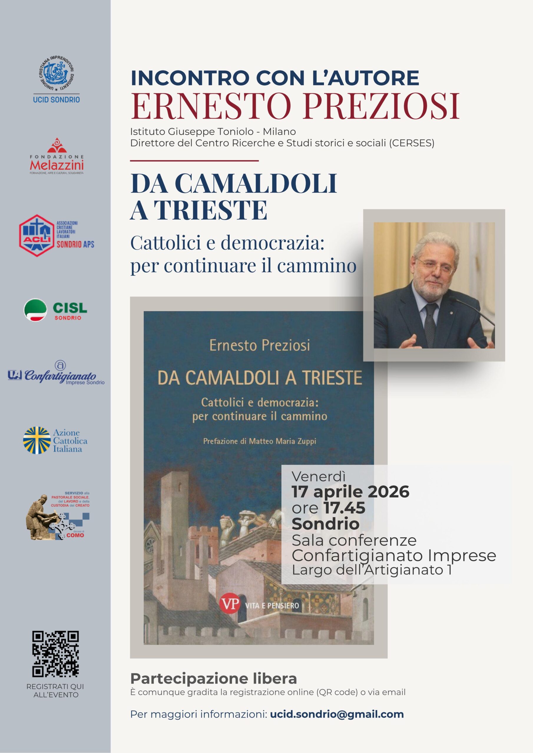 Cattolici e democrazia: incontro con Ernesto Preziosi