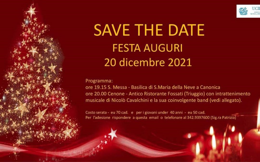 Festa degli auguri della Sezione di Monza Brianza.20 dicembre 2021