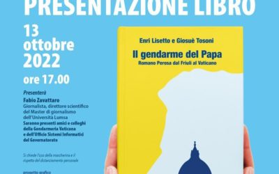 Presentazione del libro “Il gendarme del Papa”.Sala Marconi di Radio Vaticana.13 ottobre 2022 ore 17,00