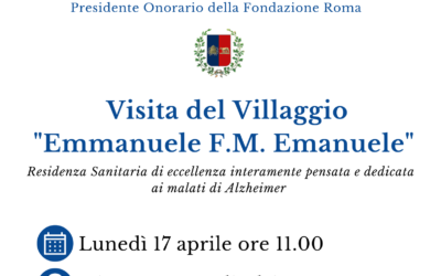 Visita del Villaggio “Emmanuele F.M. Emanuele”.Evento organizzato dalla Sezione di Roma.17 aprile 2023 ore 11,00