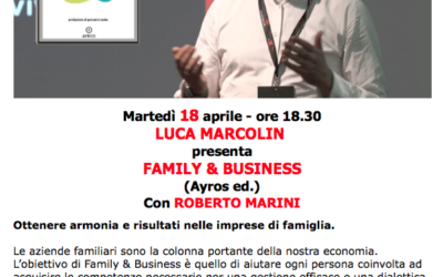 Presentazione del libro di Luca Marcolin.vento Sezione UCID di Treviso.18 aprile 2023 ore 18,30