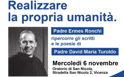 Realizzare la propria umanità.Evento UCID Vicenza.6 novembre 2024