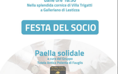 Festa del Socio.Paella solidale in collaborazione con UCID Udine.9 novembre 2024 ore 18,30