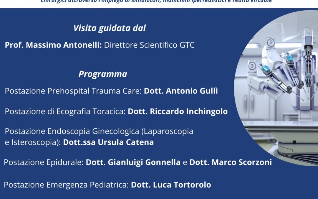 Visita al GEMELLI TRAINING CENTER.Evento UCID Roma.11 novembre 2024 ore 17,00