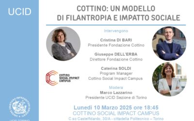 Cottino, un modello di filantropia e impatto sociale.Evento Gruppo Piemonte Valle d’Aosta e Sezione di Torino.10 marzo 2025 ore 18,45.