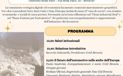 Quo vadis Europa?Evento Sezione UCID di Brescia.29 marzo 2025 ore 10,30