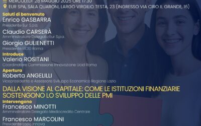 Ecosistema Lazio.Fare squadra per sostenere la crescita delle imprese del territorio.Evento Sezione UCID di Roma.28 maggio 2025, ore 17,30