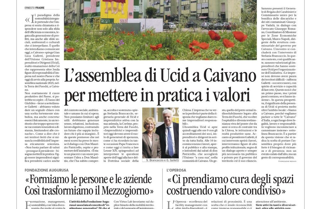 Assemblea dei Soci UCID a Caivano.Avvenire, 29 giugno 2025