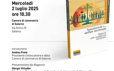 Sussidiarietà e welfare territoriale.Presentazione Rapporto UNIONCAMERE.Intervento del Dott. Nino Apreda, Presidente UCID Campania.2 luglio 2025 ore 10,30