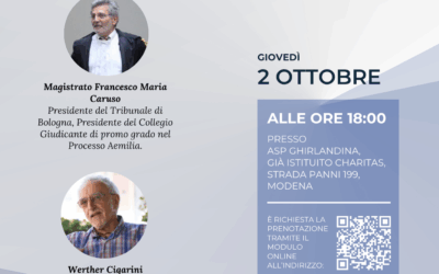 Le mafie in Emilia. Un grande pericolo per l’economia e la società.Evento Sezione UCID di Modena.2 ottobre 2025 ore 18,00