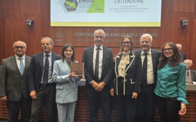Premio Emilia Sostenibile 2025.Evento promosso da UCID Bologna con Confcooperative Terre d’Emilia, Confindustria Emilia Area Centro e Bologna Business School.31 ottobre 2025