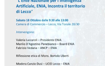 Enia incontra la Sezione UCID di LEcco.18 ottobre 2025 ore 9,30