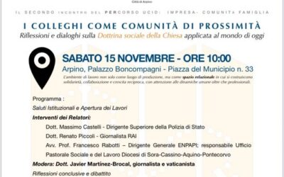 Seconda tappa del Percorso “Impresa, Comunità, Famiglia” di UCID Gruppo Lazio e UCID Sora – Cassino.“I colleghi come comunità di prossimità”.15 novembre 2025.