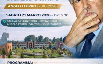 Un’impresa per la vita e per il bene comune.Il decennale dalla scomparsa del Prof. Angelo Ferro a Padova.21 marzo 2026 ore 9,30