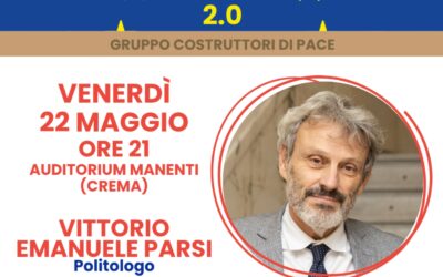 Il disordine mondiale e le sfide della pace.Incontro promosso dalla Sezione UCID di Crema, Dott. Vittorio Emanuele Parsi.22 maggio 2026, ore 21,00.