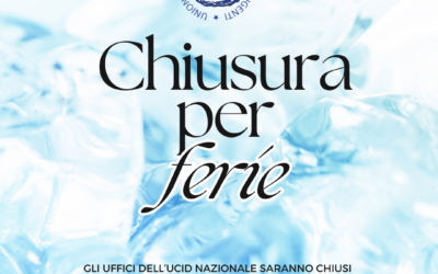 Chiusura estiva 2026.Gli uffici della Presidenza Nazionale saranno chiusi dal 3 al 31 agosto.Ci vedremo il 1 settembre!Buone vacanze a tutti!